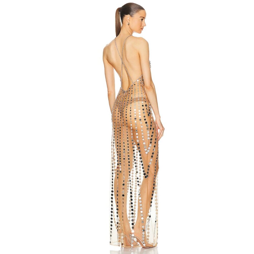 retrofete Maris Dress Tannin Embellished Maxi - Picture 5 of 8